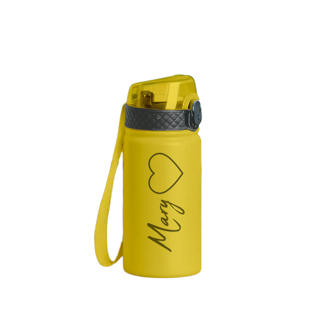 Name Heart - Borraccia termica da 550 ml - personalizzata con nome