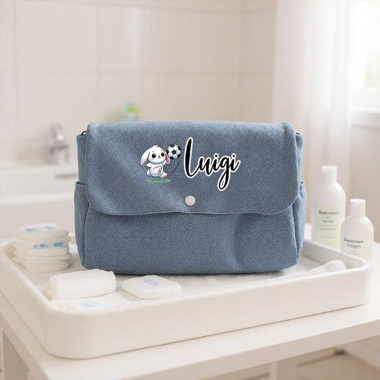 Baby Soccer - Borsa Fasciatoio per Neonato personalizzata con nome