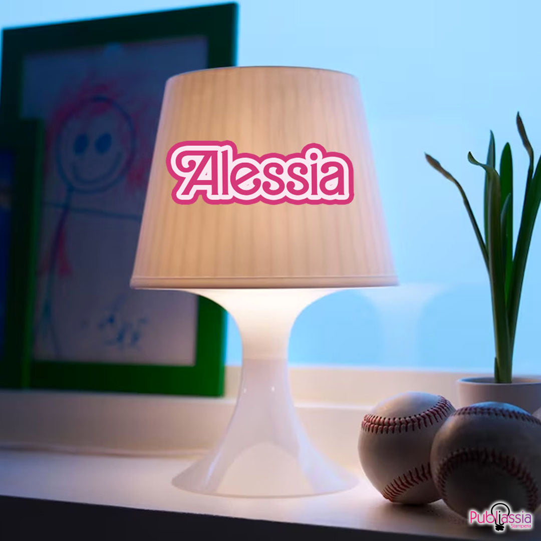 Girl name - Lampada da Tavolo Personalizzata con nome