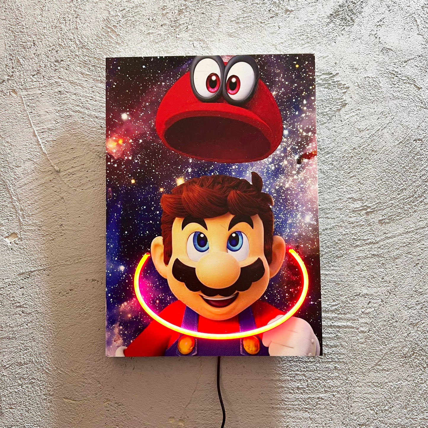 Mario - Quadretto con Neon Led