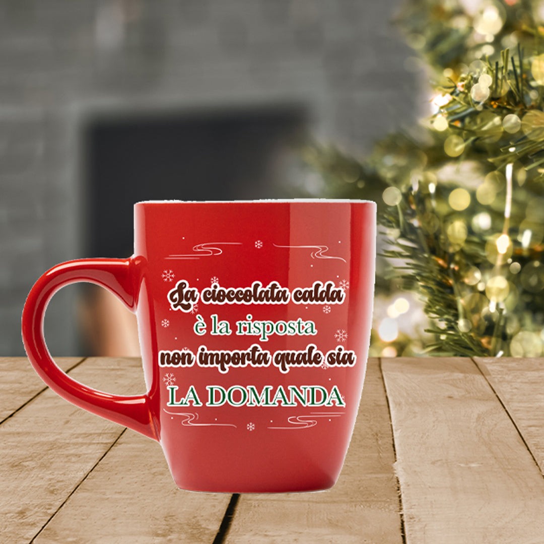 La cioccolata è la risposta - Tazza mug - idea regalo Natale