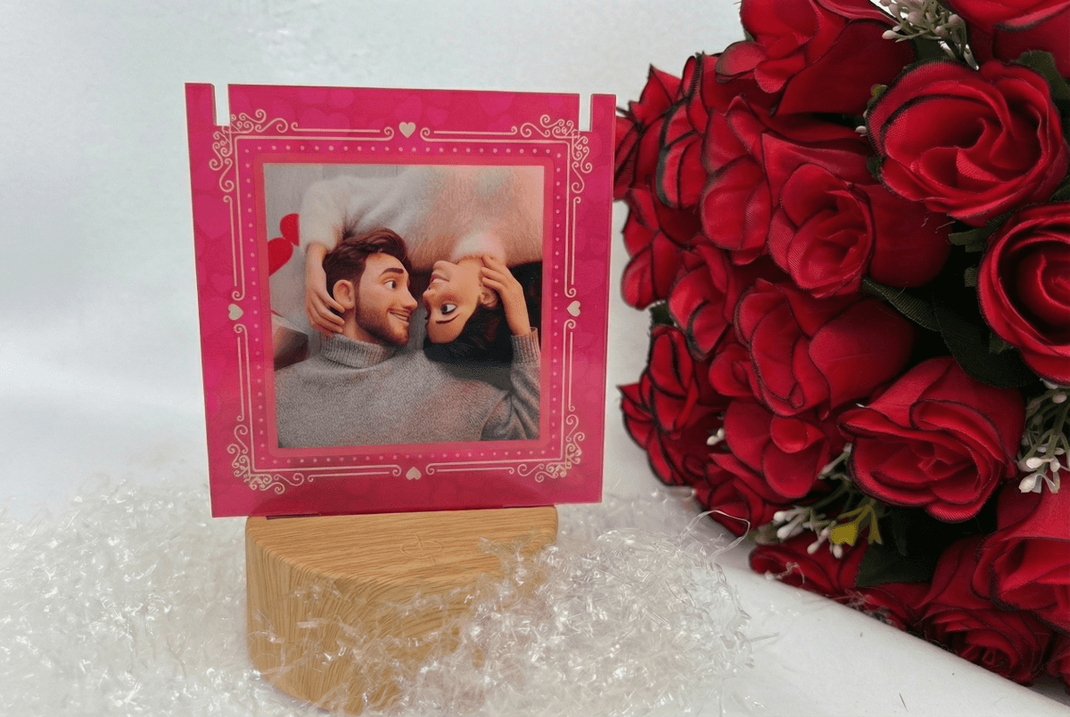 Mini quadretto con foto e collana