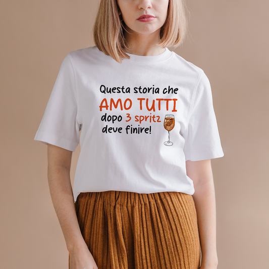 Amo tutti dopo 3 spritz - T-shirt