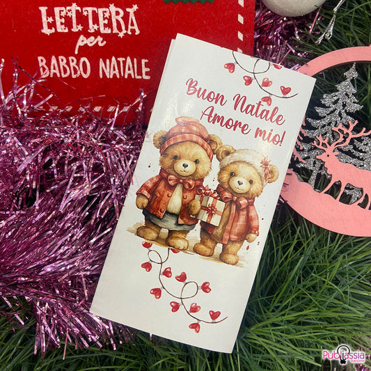 Buon Natale amore mio - Tavoletta di Cioccolata Personalizzata