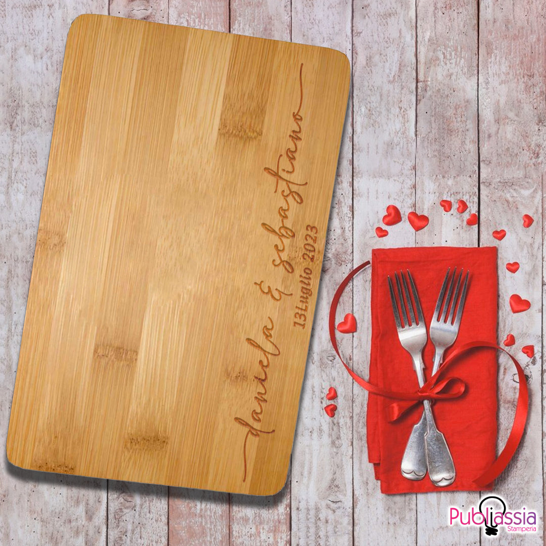 Best Couple - Tagliere in Legno Personalizzato