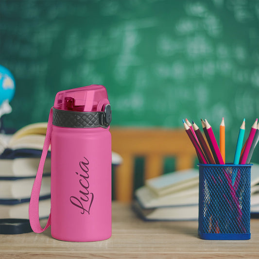 Sign Name - Borraccia termica da 550 ml - personalizzata con nome