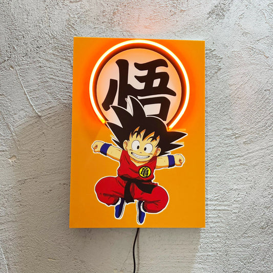 Goku - Quadretto con Neon Led