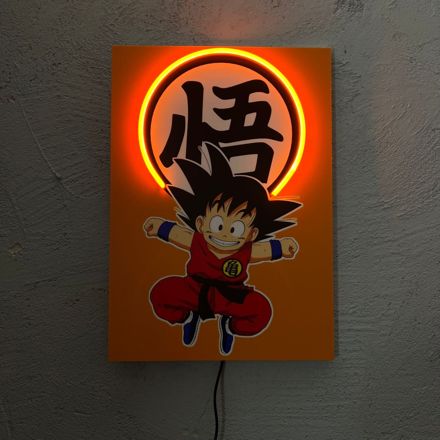 Goku - Quadretto con Neon Led