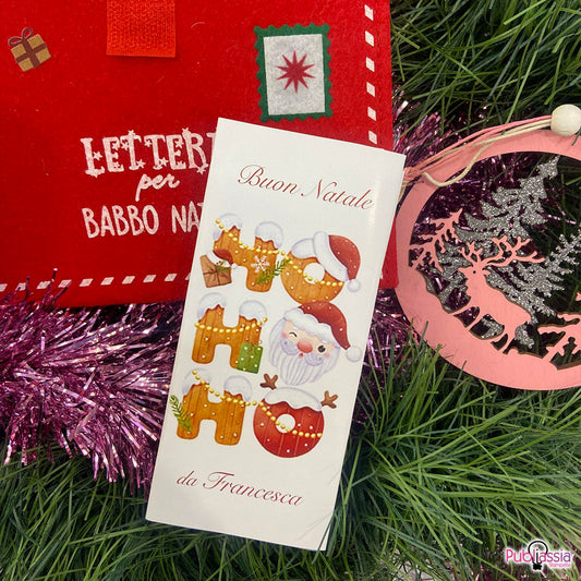 Ho Ho Ho - Tavoletta di Cioccolata Personalizzata