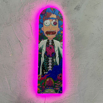 Rick Skate - Quadretto con Led (disponibile in RGB)