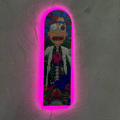 Rick Skate - Quadretto con Led (disponibile in RGB)