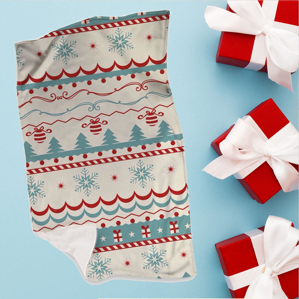 White Christmas - Plaid, coperta Natalizia Idea Regalo Natale