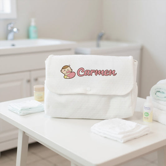 Mom Name - Borsa Fasciatoio per Neonato personalizzata con nome