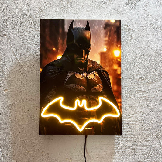 Bat - Quadretto con Neon Led