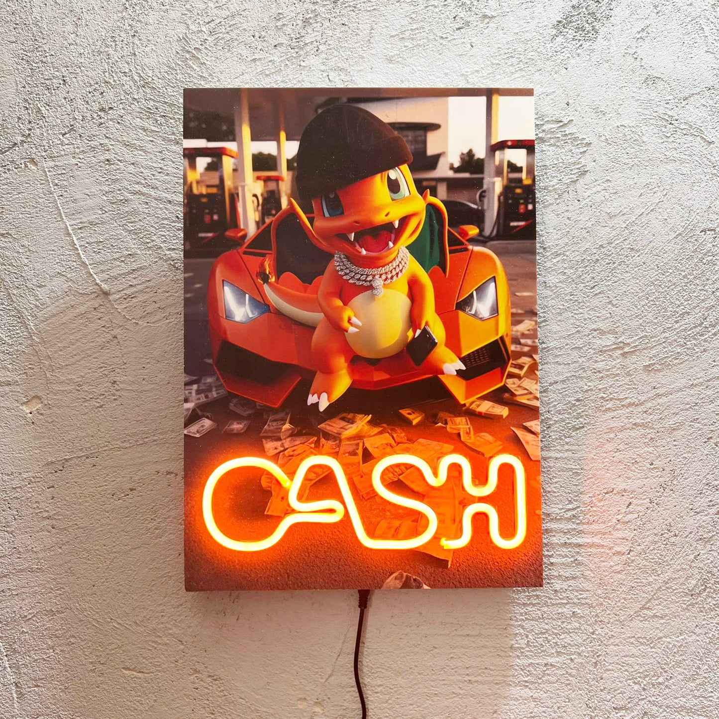 Cash Pocket - Quadretto con Neon Led