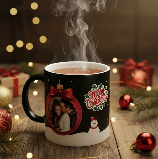 Merry Christmas - Tazza Magica - personalizzata con foto