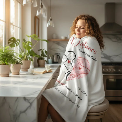 Plaid La distanza non conta Personalizzazione Fai da Te