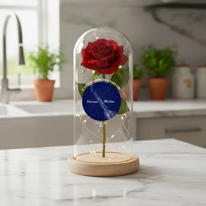 Rosa Lampada con Mappa Stellare personalizzazione Fai da Te