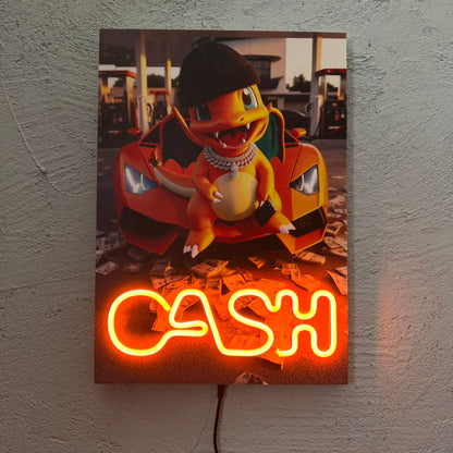 Cash Pocket - Quadretto con Neon Led