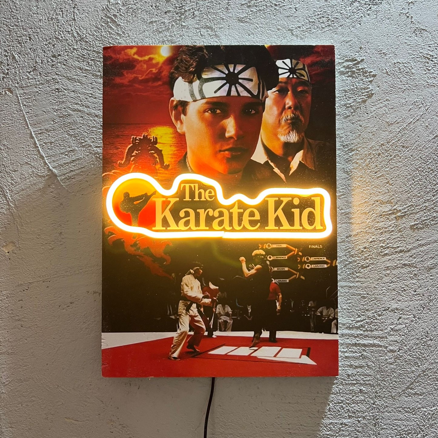 Karate - Quadretto con Neon Led