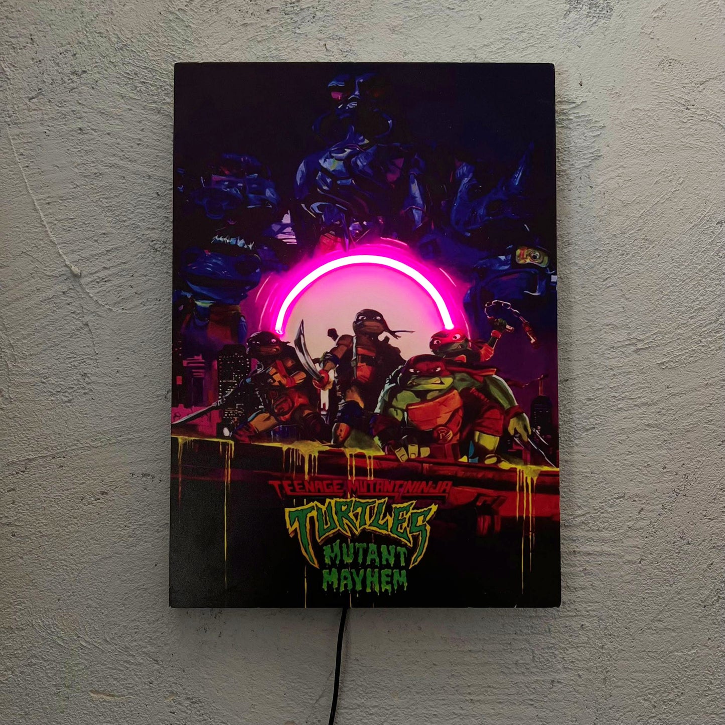 Teenage - Quadretto con Neon Led