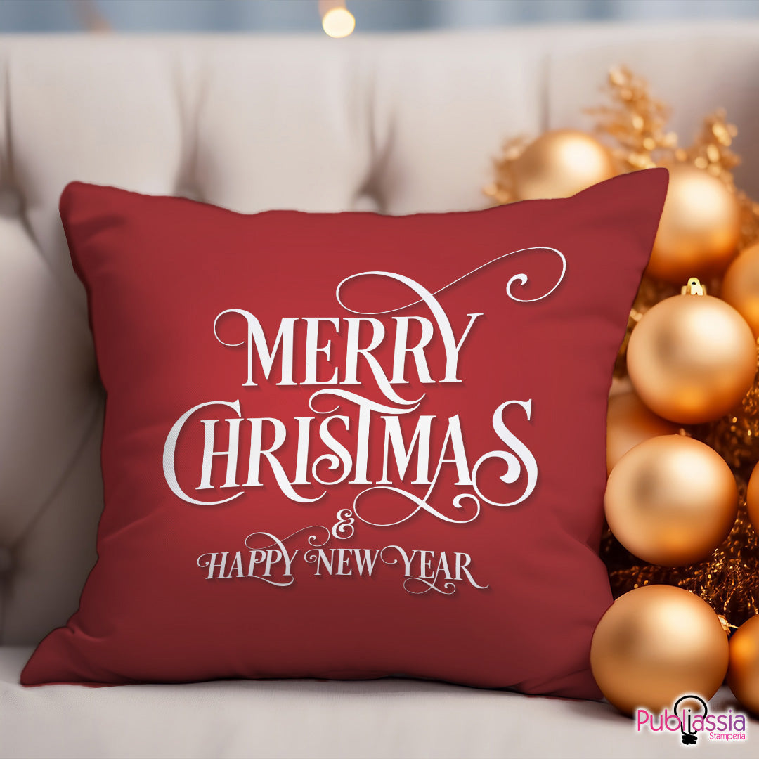 Merry Christmas & Happy New Year - Cuscino - idea regalo natale