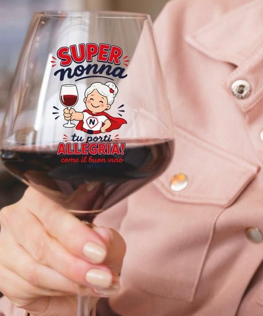 Super nonna - Calice Bicchiere da Vino