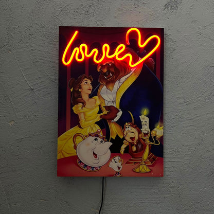 Love Bell - Quadretto con Neon Led