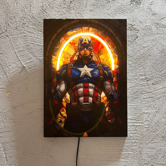 Capitan - Quadretto con Neon Led