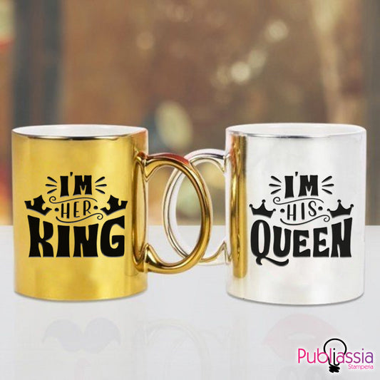 King & Queen - Coppia tazze Mug