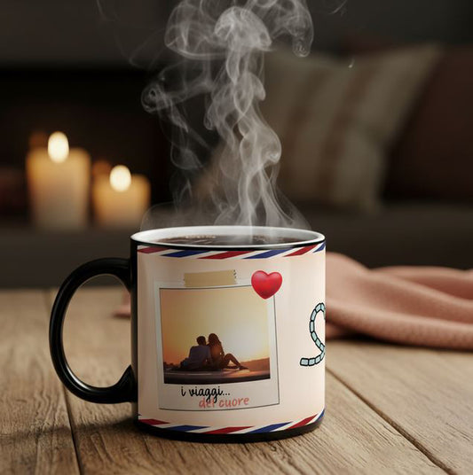 Travel - Tazza Magica - personalizzata con foto