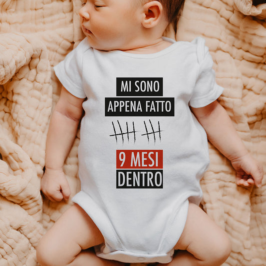 Mi sono appena fatto 9 mesi dentro - Tutina neonato
