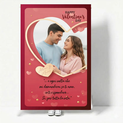 Happy Valentine's Day - plaid personalizzato fai da te
