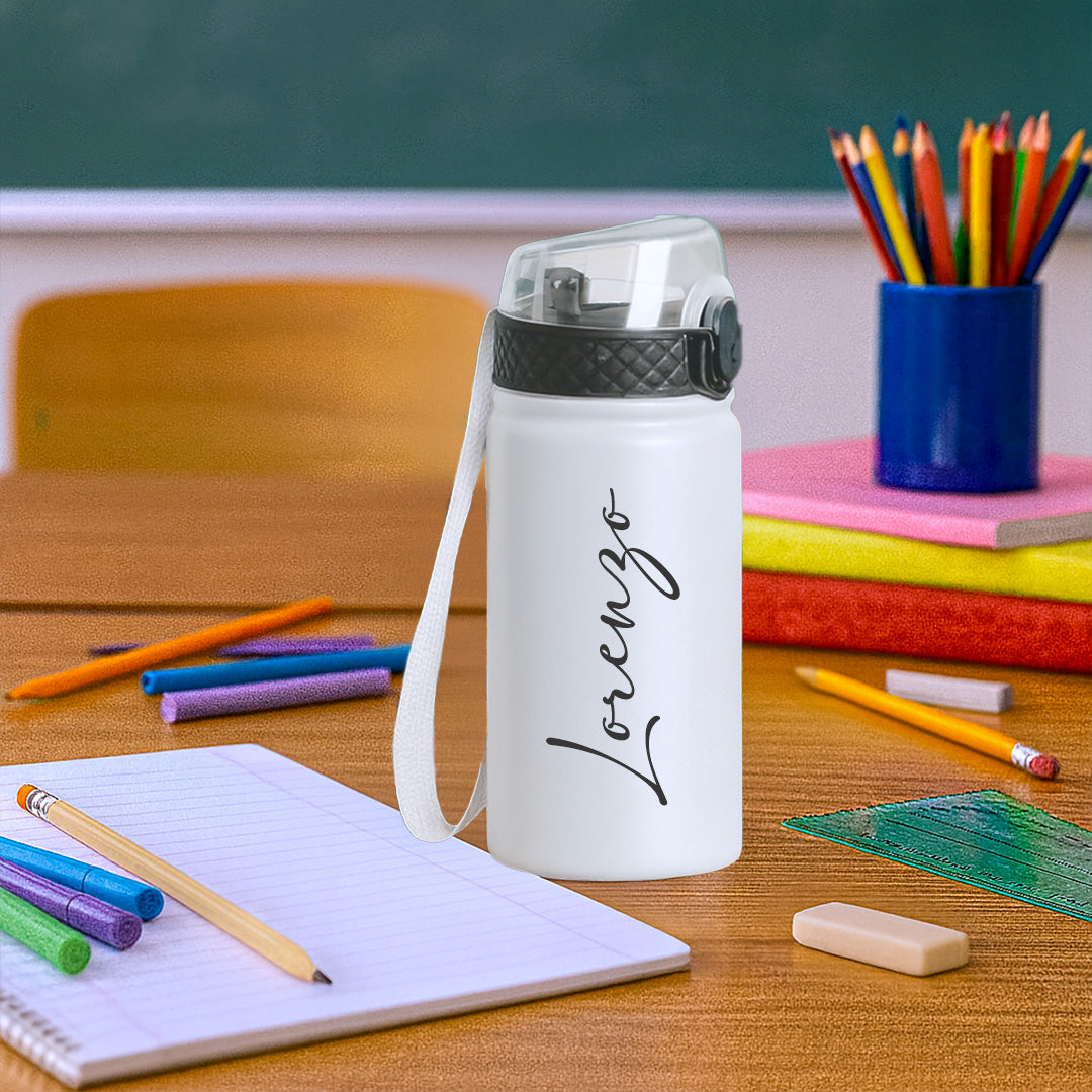 Elegant Name - Borraccia termica da 550 ml - personalizzata con nome