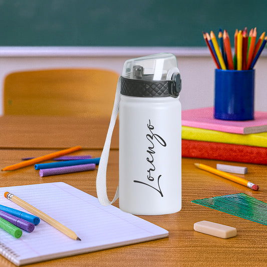 Elegant Name - Borraccia termica da 550 ml - personalizzata con nome