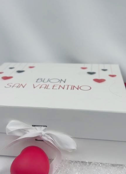 Buon San Valentino - Box personalizzata con spumante e calici