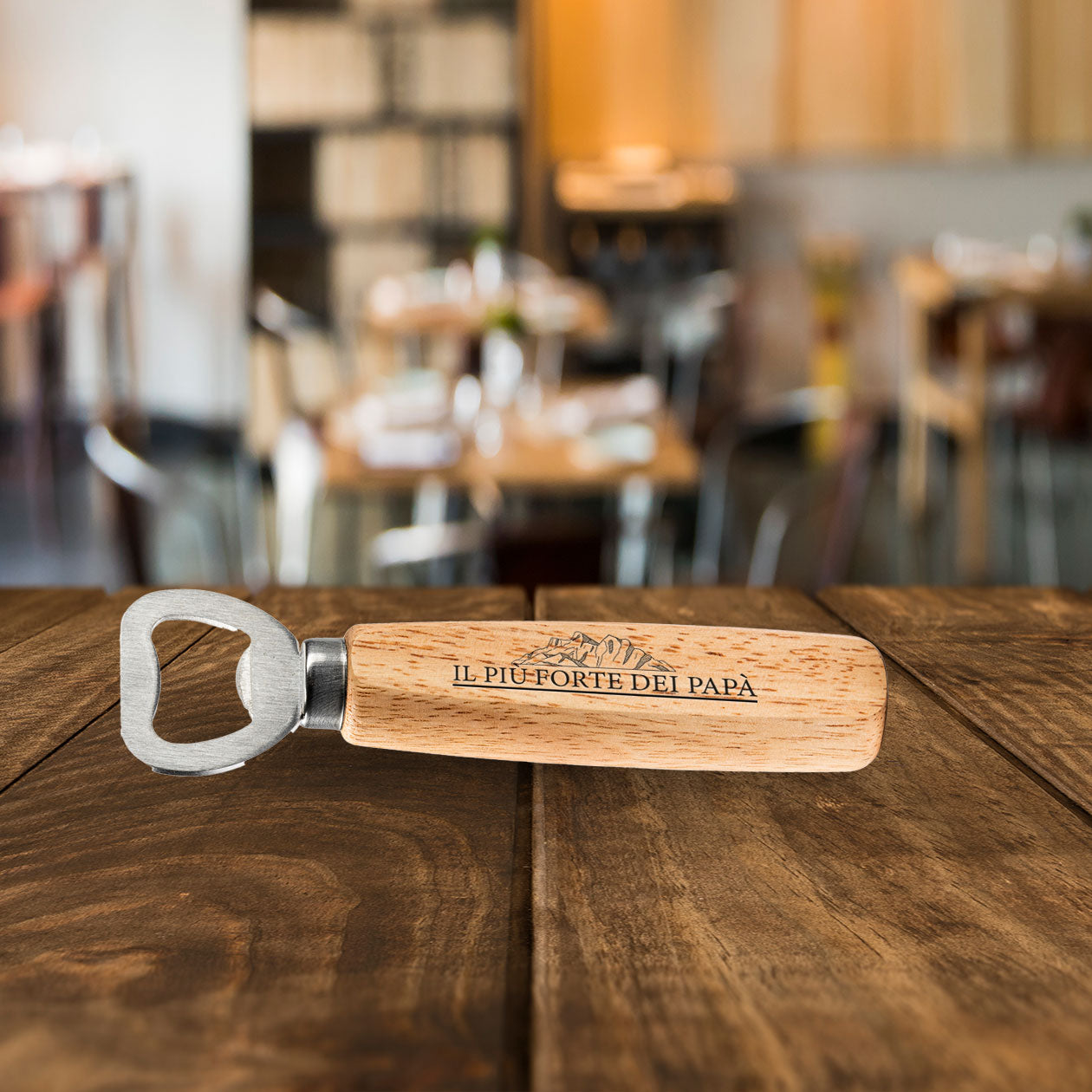 Il più forte dei papà - Apribottiglie in legno