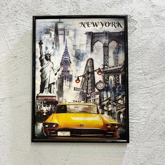 New York - Quadretto poster 3D