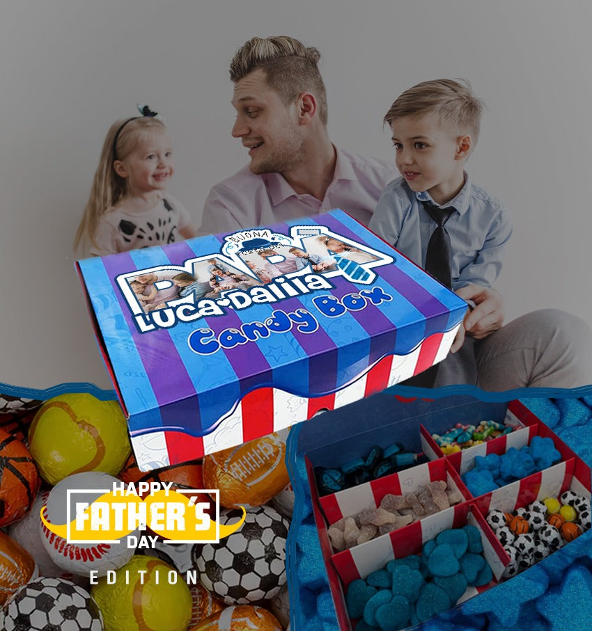 Candy Box - Happy Father's Day - personalizzata con foto e nomi