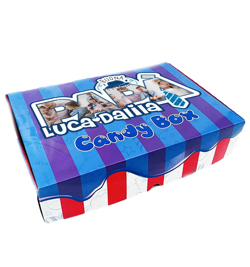 Candy Box - Happy Father's Day - personalizzata con foto e nomi