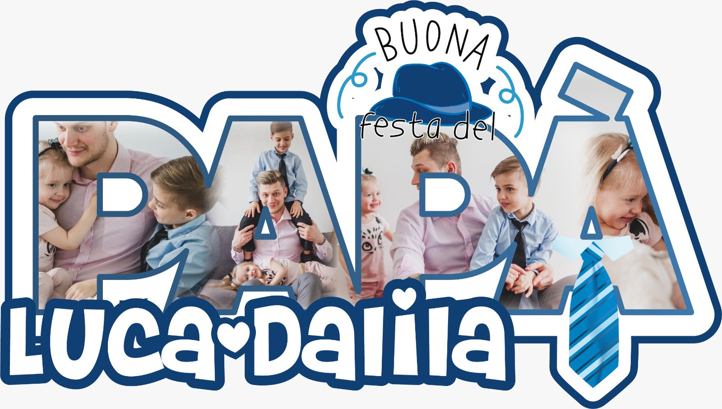 Candy Box - Happy Father's Day - personalizzata con foto e nomi