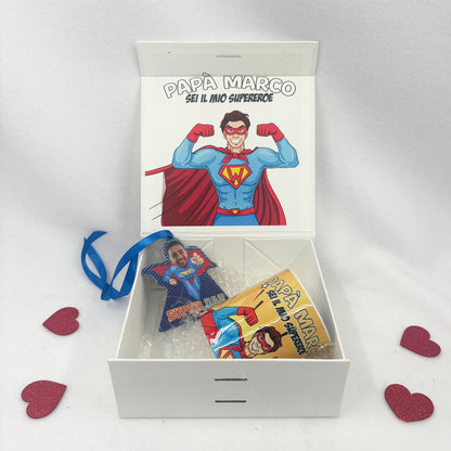 Box Papà sei il mio supereroe