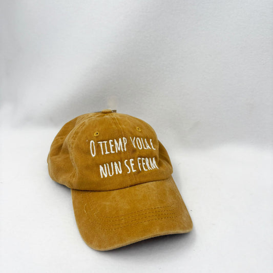 O tiemp vola e nun se ferm - Cappello con ricamo