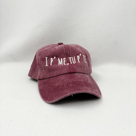 I p' me, tu p' te - Cappello con ricamo