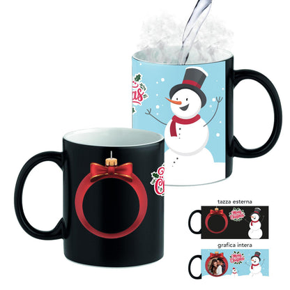 Merry Christmas - Tazza Magica - personalizzata con foto