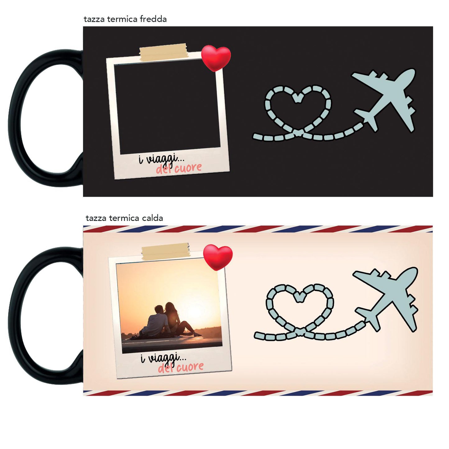 Travel - Tazza Magica - personalizzata con foto