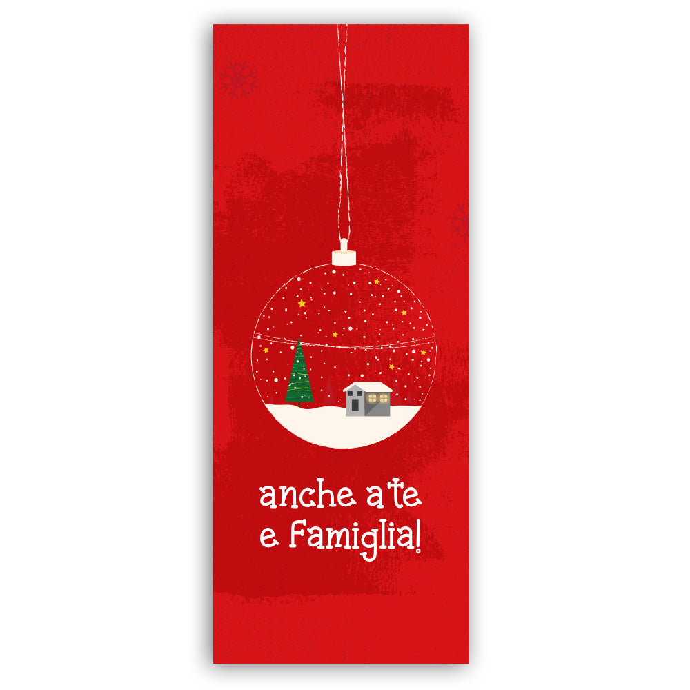 Anche a te e famiglia! - Copertura Porta Natale - Sfondo Porta d'ingresso