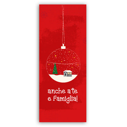 Anche a te e famiglia! - Copertura Porta Natale - Sfondo Porta d'ingresso