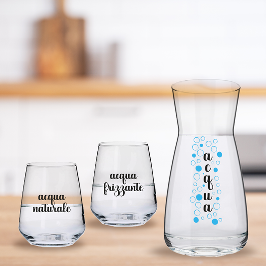 Acqua - Set Caraffa e 6 Bicchieri