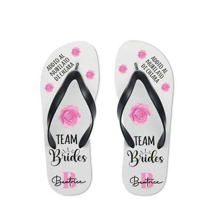 Team brides - Infradito - personalizzati con nome